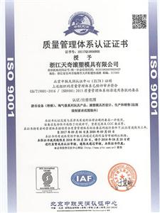 2017 ISO 9001-1认证