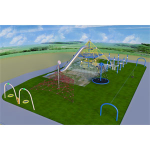 custom outdoor playground equipment tq-fbsj001